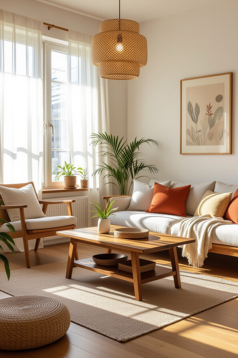 Japanese Boho Interior: Serene Minimalism with a Bohemian Twist