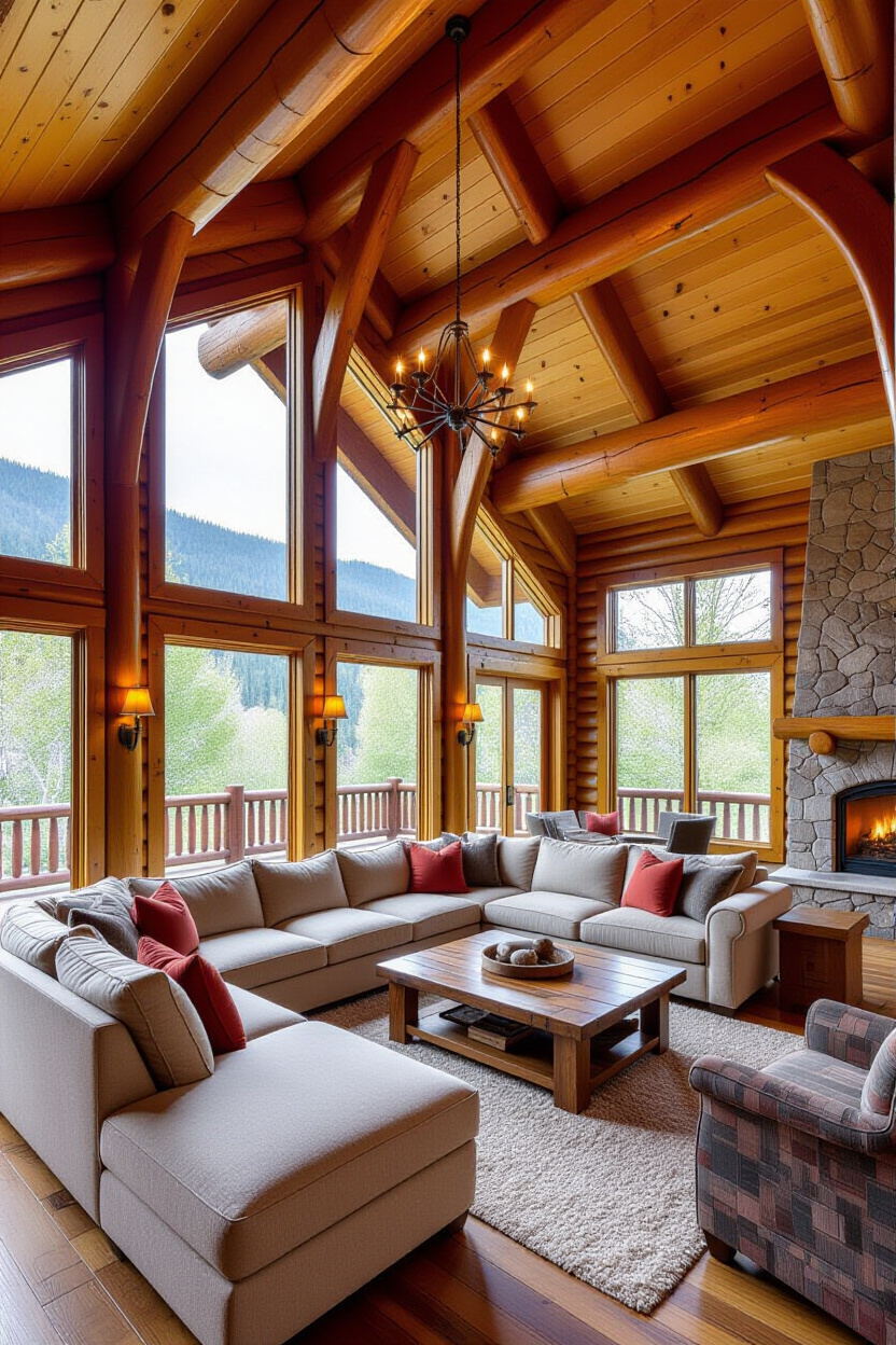 Log Home Living Room: The Heart of Your Rustic Retreat