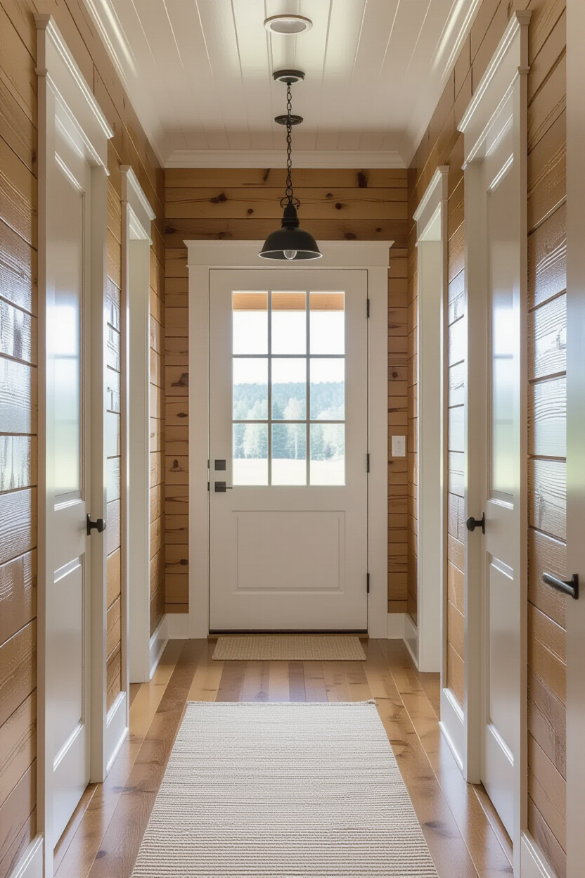 Log Home Painted Interior Doors: A Stylish Detail
