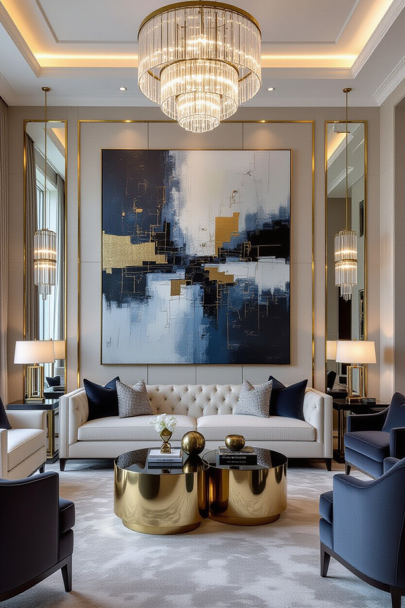 Luxury Wall Decor Living Room: Artful Statements