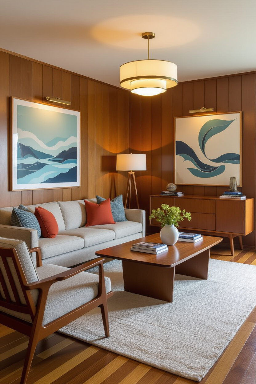 Mid Century Modern Coastal Interior Design Style