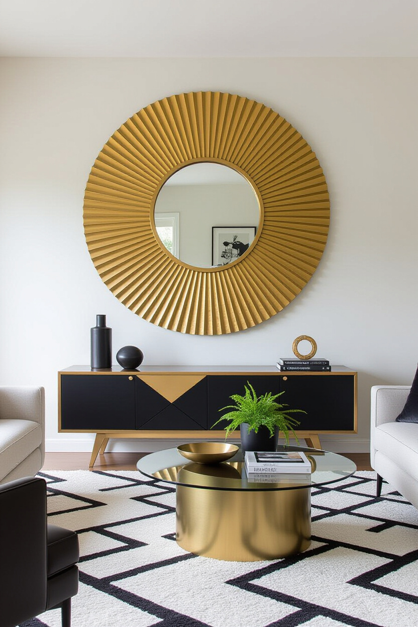 Modern Art Deco Interior Living Rooms: Decorating with Bold Accents
