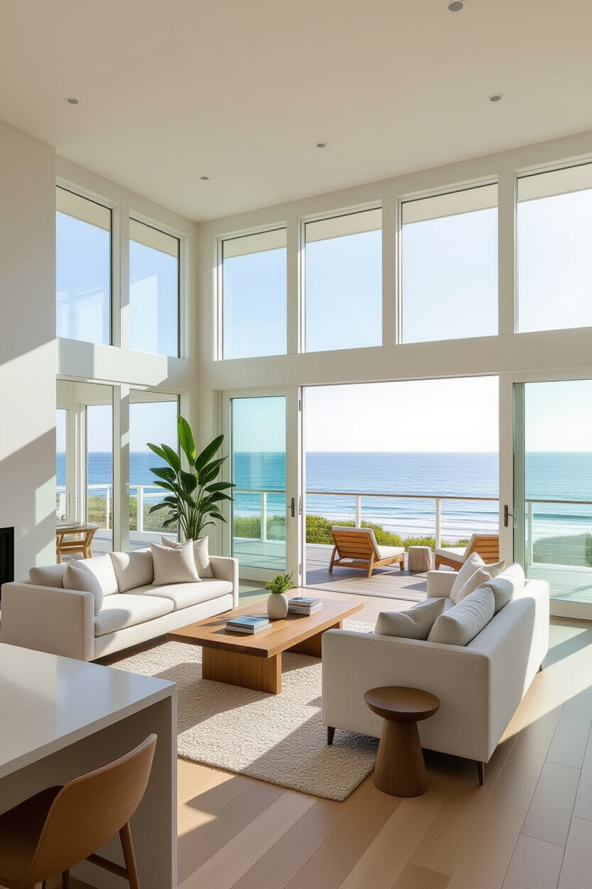 Modern Beach House Interior Design: Sleek Coastal Living