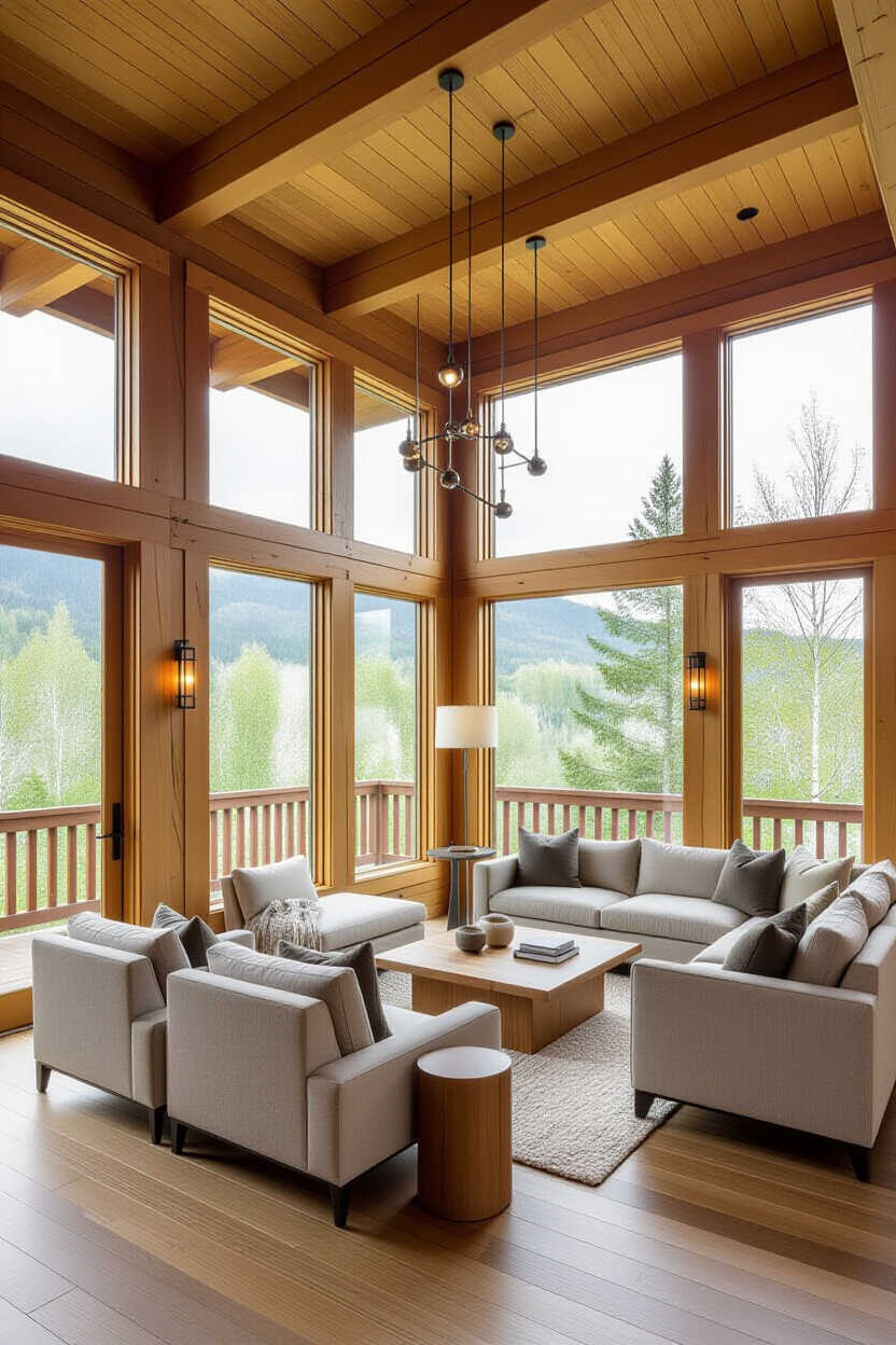 Modern Log Home Interiors: A Contemporary Twist on Tradition