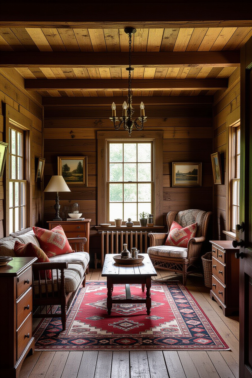 Old Cabin Interior: Reviving Vintage Charm with Modern Touches