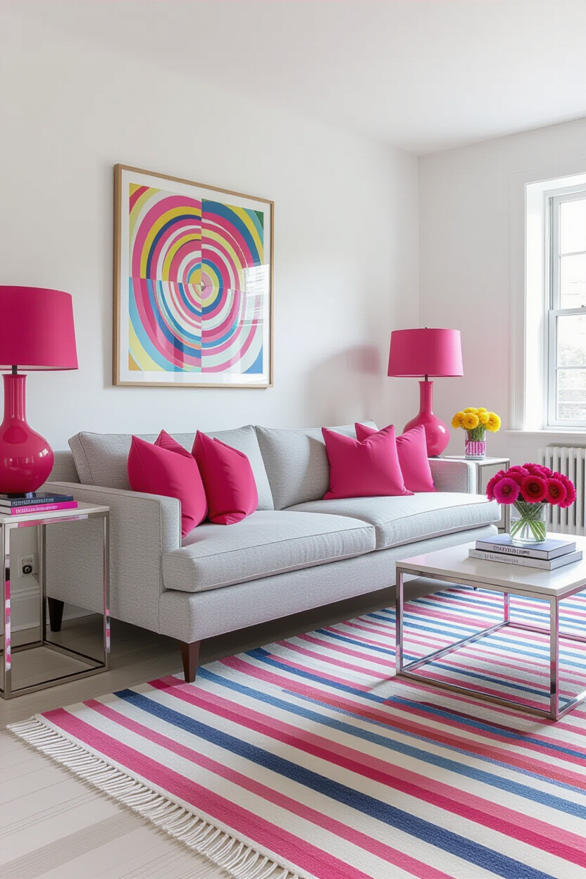 Pops of Color Decor for a Simple Eclectic Home