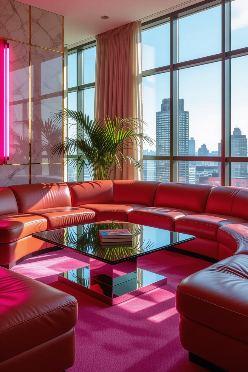 Revisiting the Bold 80s Art Deco Interior Vibe