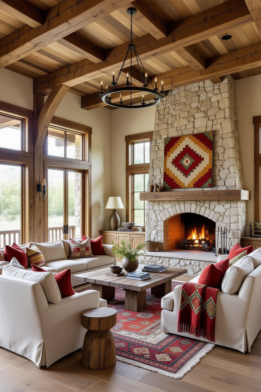 Rustic Eclectic Home: Blending Earthy Textures and Global Finds