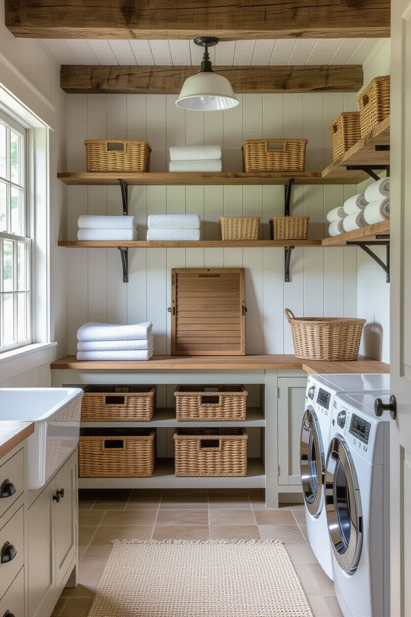 Rustic Laundry Room Ideas: Decorate Your Country Space
