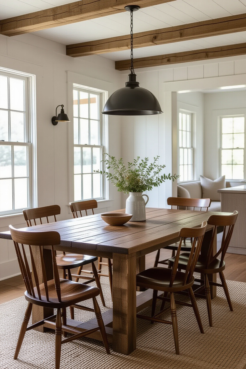 Vintage Farmhouse Decor Dining Room Style