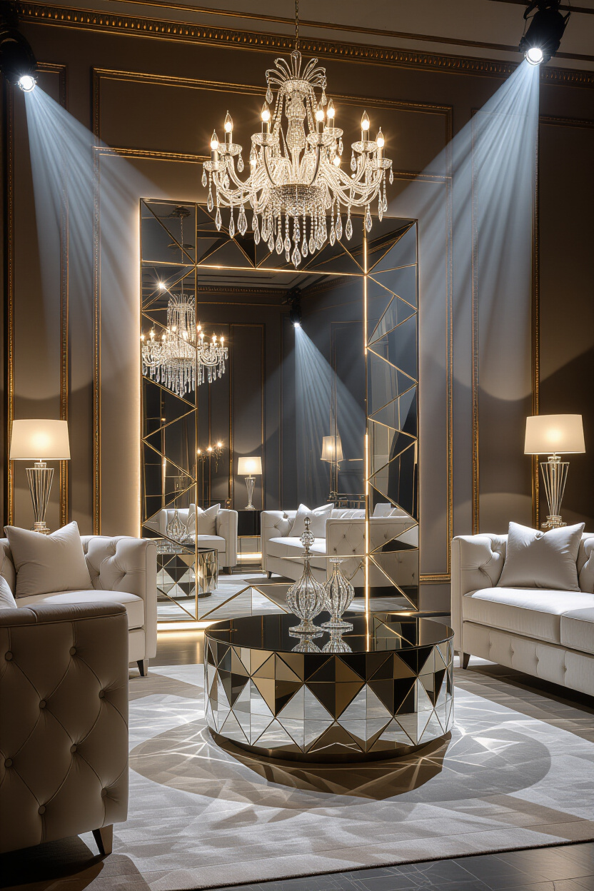Adding a Touch of Glamour with Luxury Living Room Mirrors