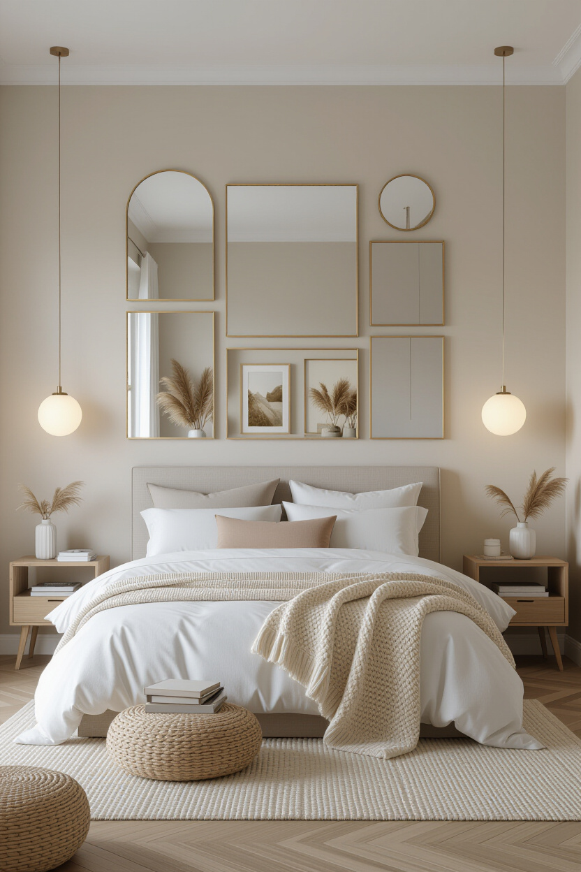 Aesthetic Mirror Wall Decor Ideas for a Cozy Bedroom Vibe