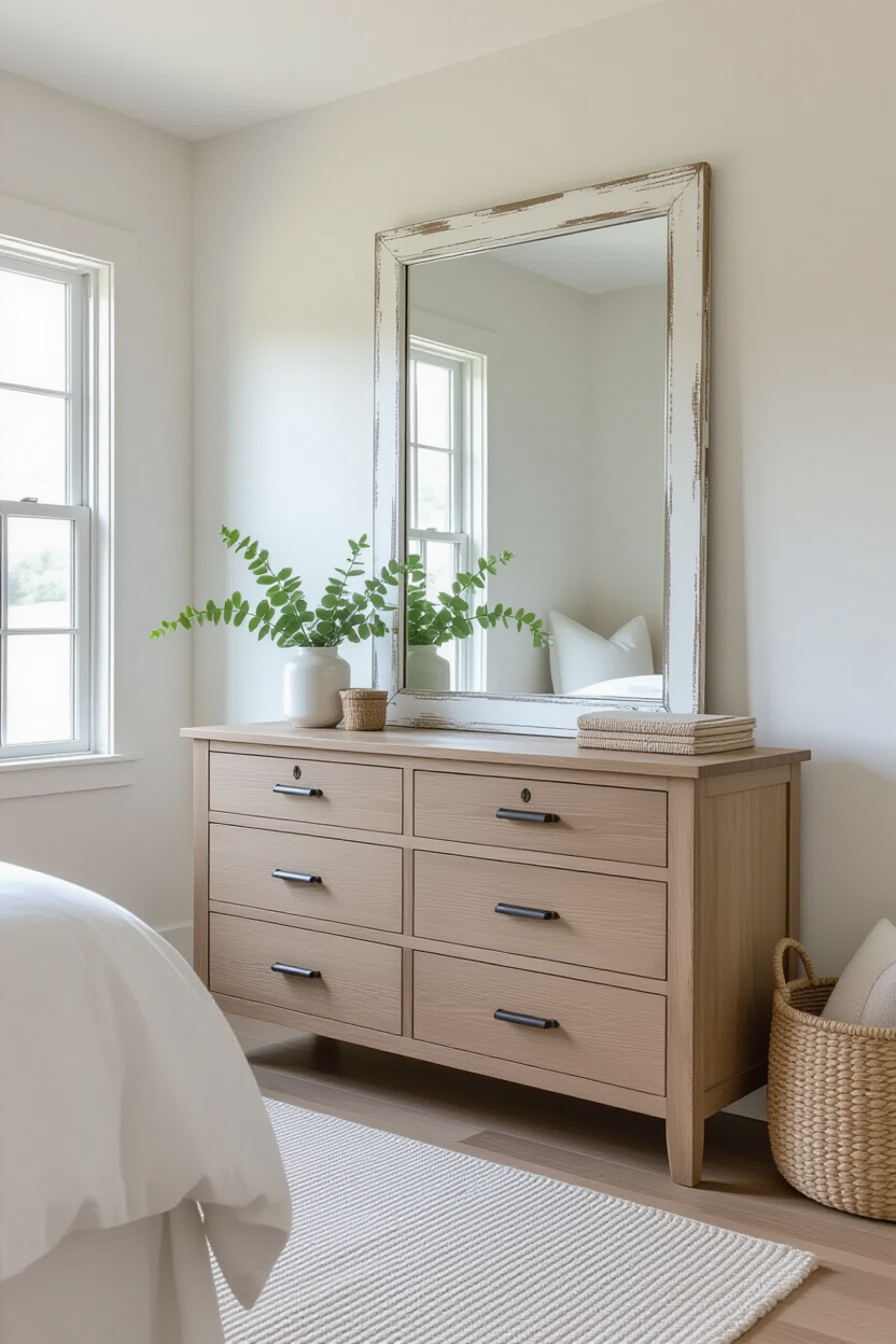 Brightening Your Space with White Rustic Mirror Frames