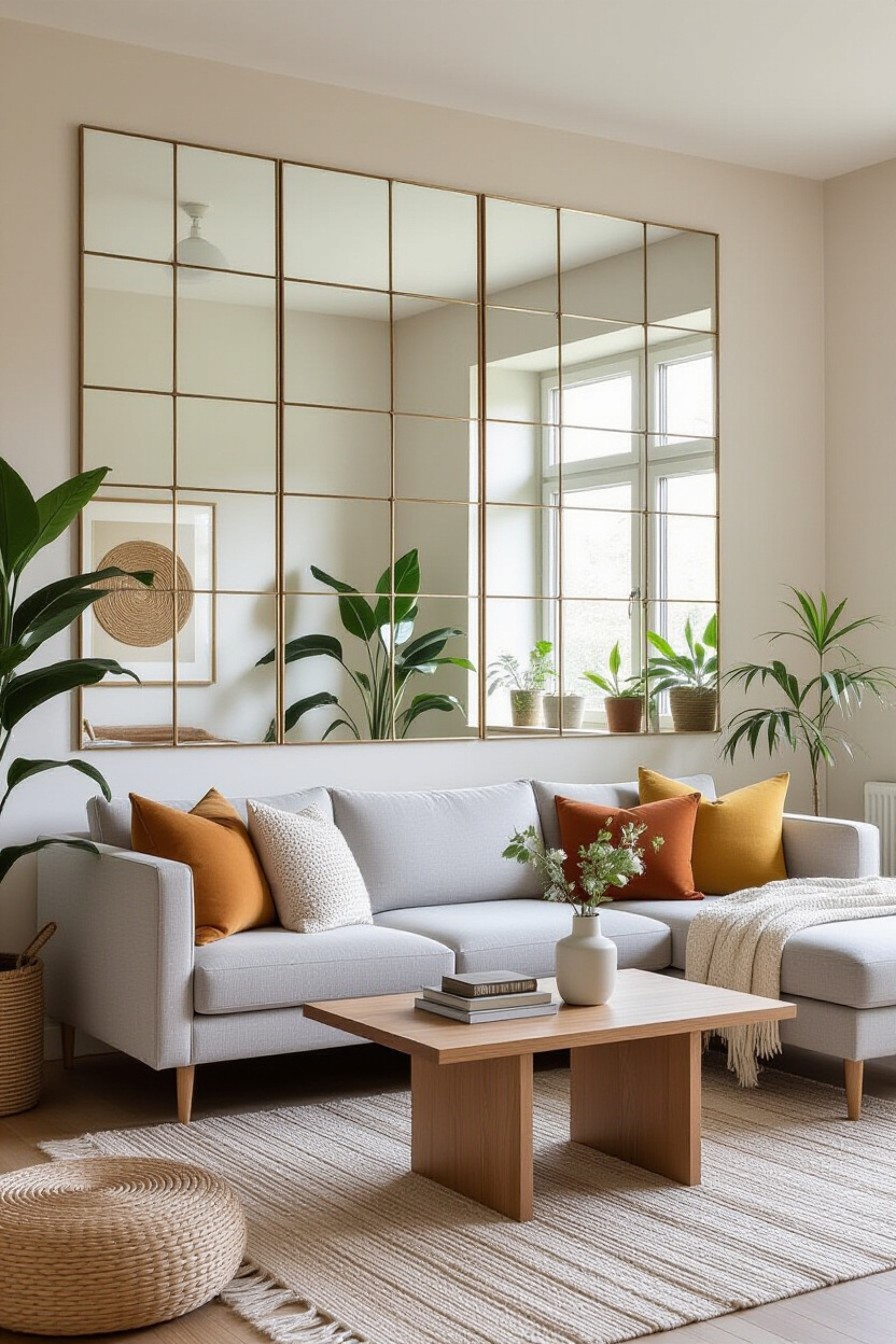 Clever Transformations: The Ikea Mirror Wall Hack for Your Home