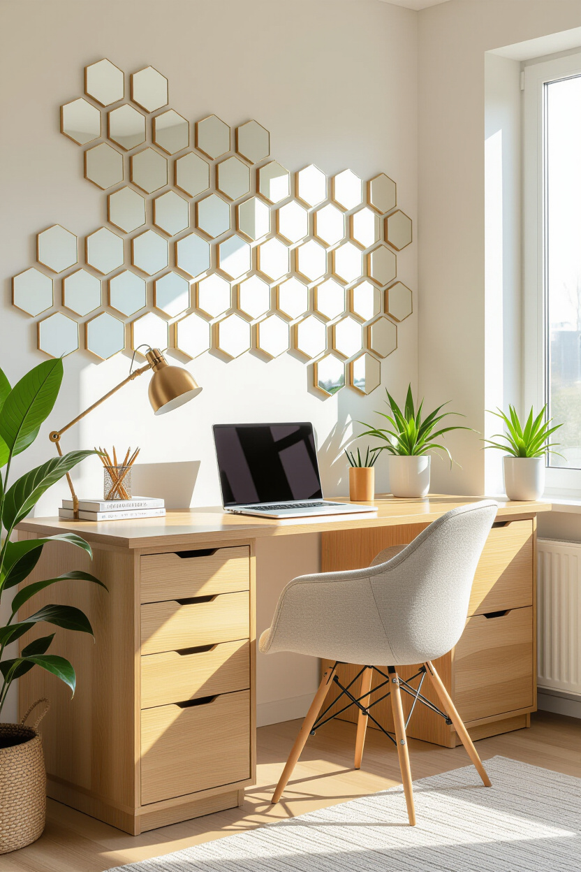 Creating Art with Hexagon Mirror Wall Decor Patterns