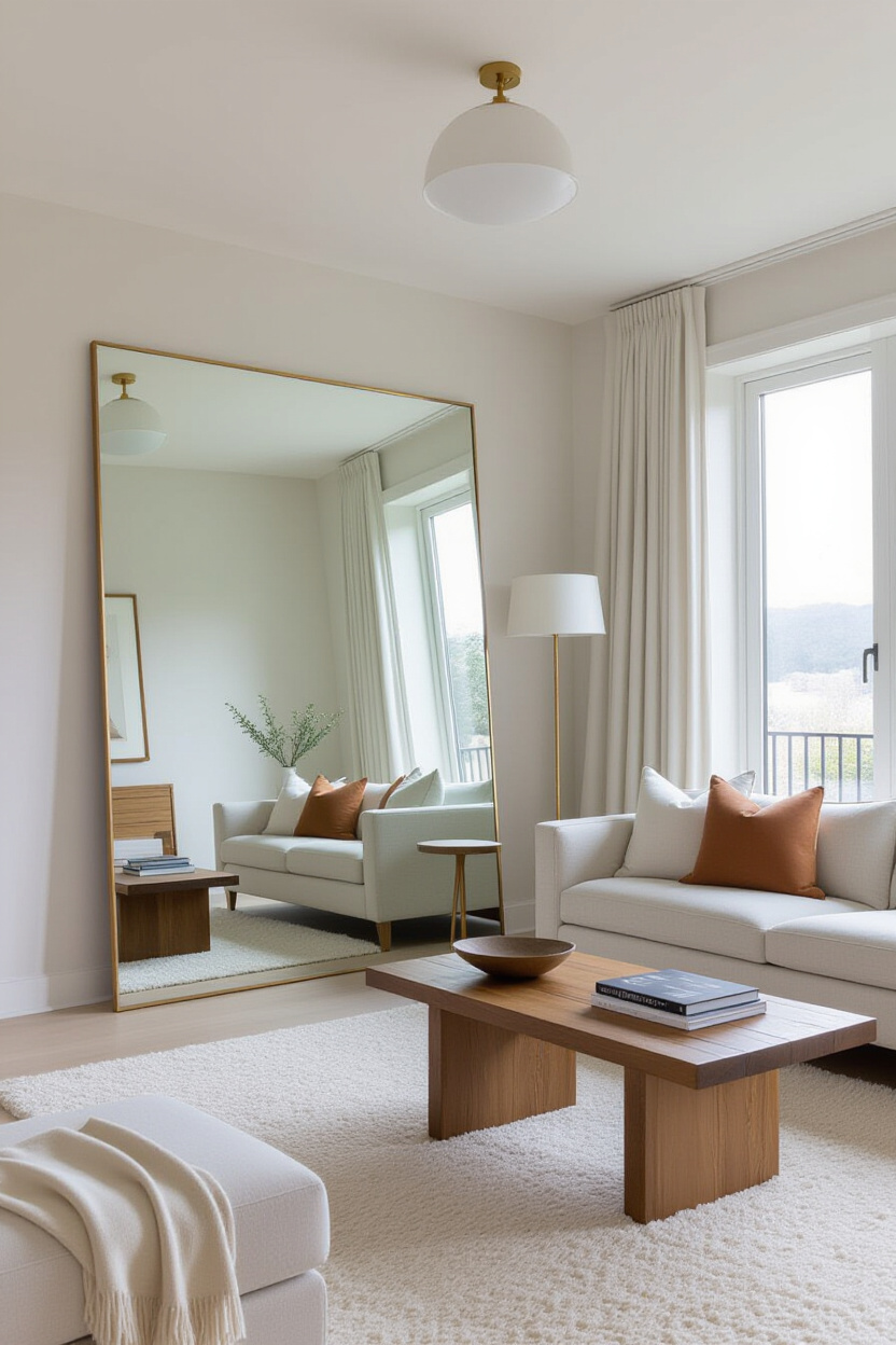 Creating Depth and Dimension with Living Room Mirrors