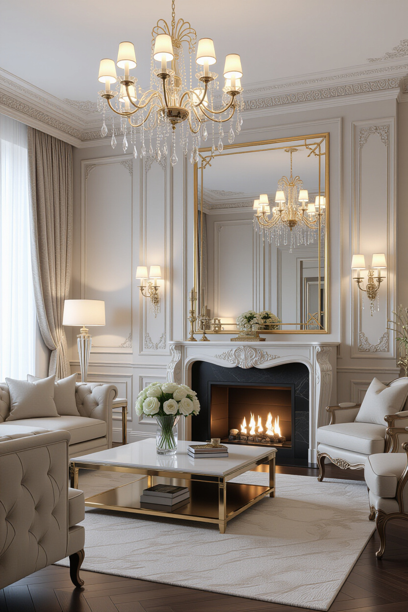 Curating a Luxury Vibe with Living Room Mirrors