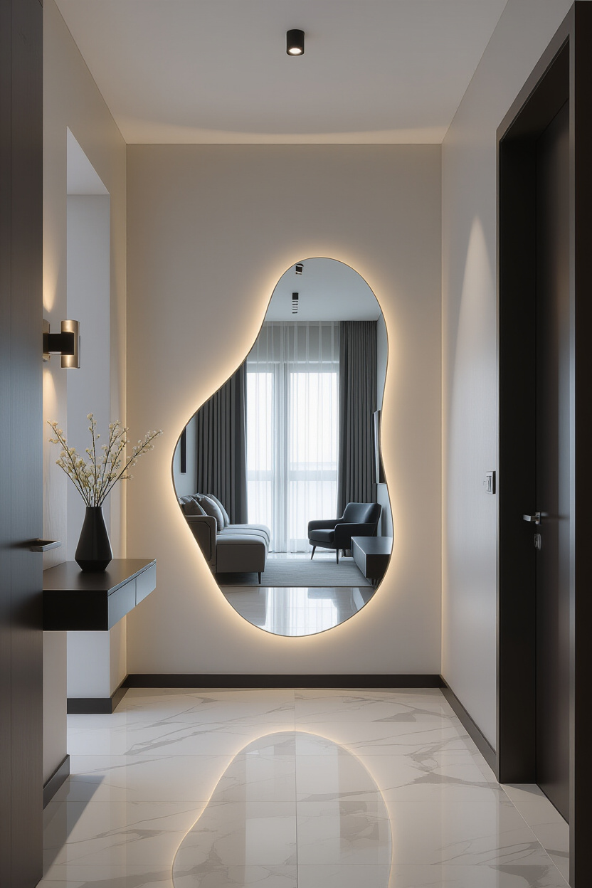 Curved Mirror Designs: Embracing Modern Softness