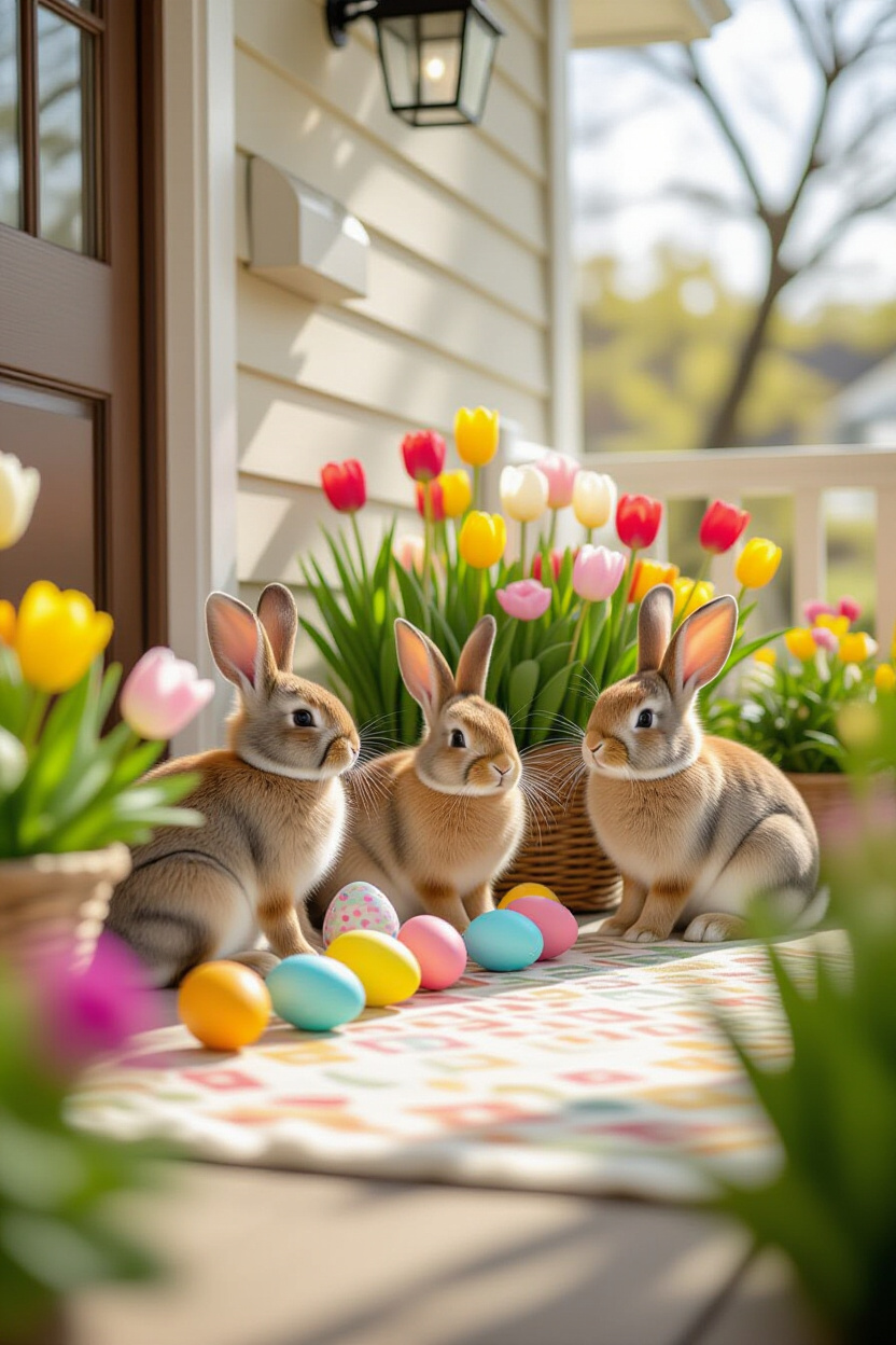 Easter Front Porch Decorations: Festive Touches