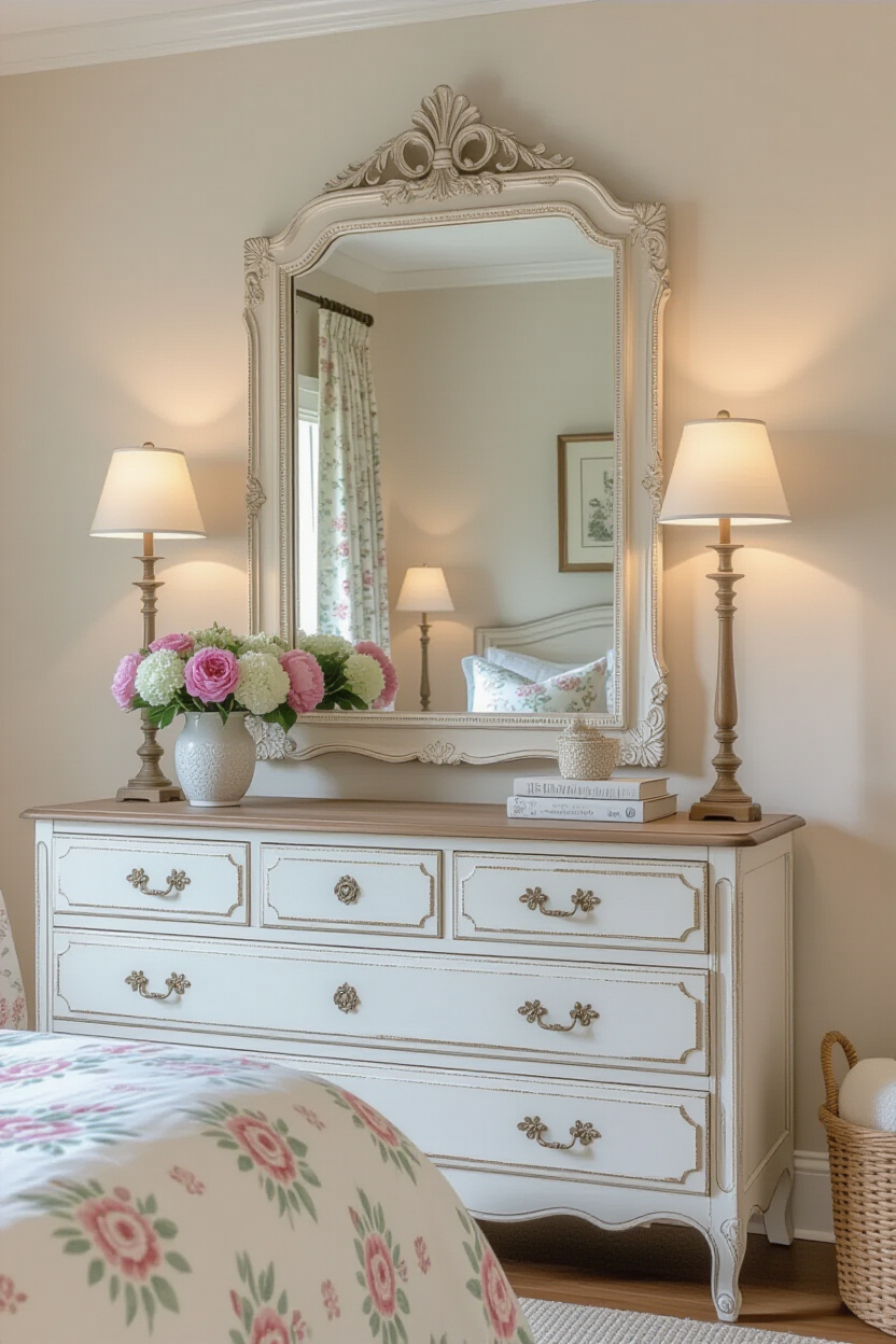 Elegant Eras: French Country Mirrors with Rustic Aesthetic