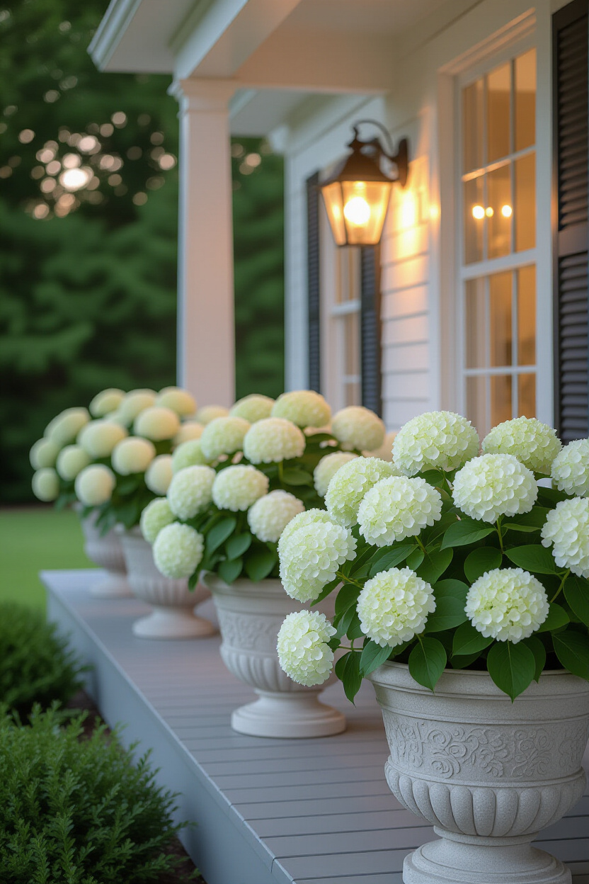 Elegant Spring Potted Flowers Porches Look