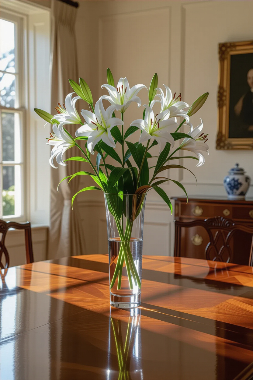Elegant Spring Table Centerpieces Dining Room Interior