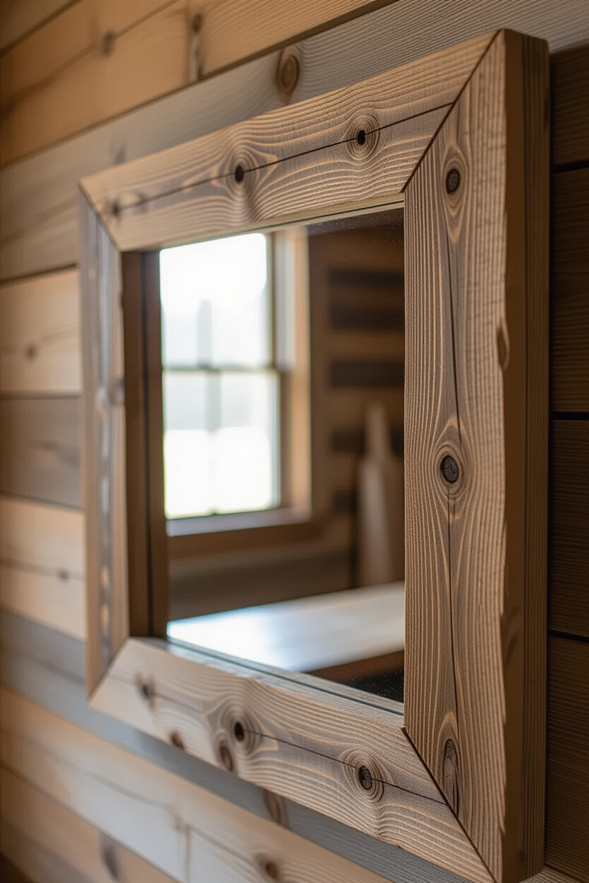 Embracing the Imperfections: Rustic Mirror Frame Textures