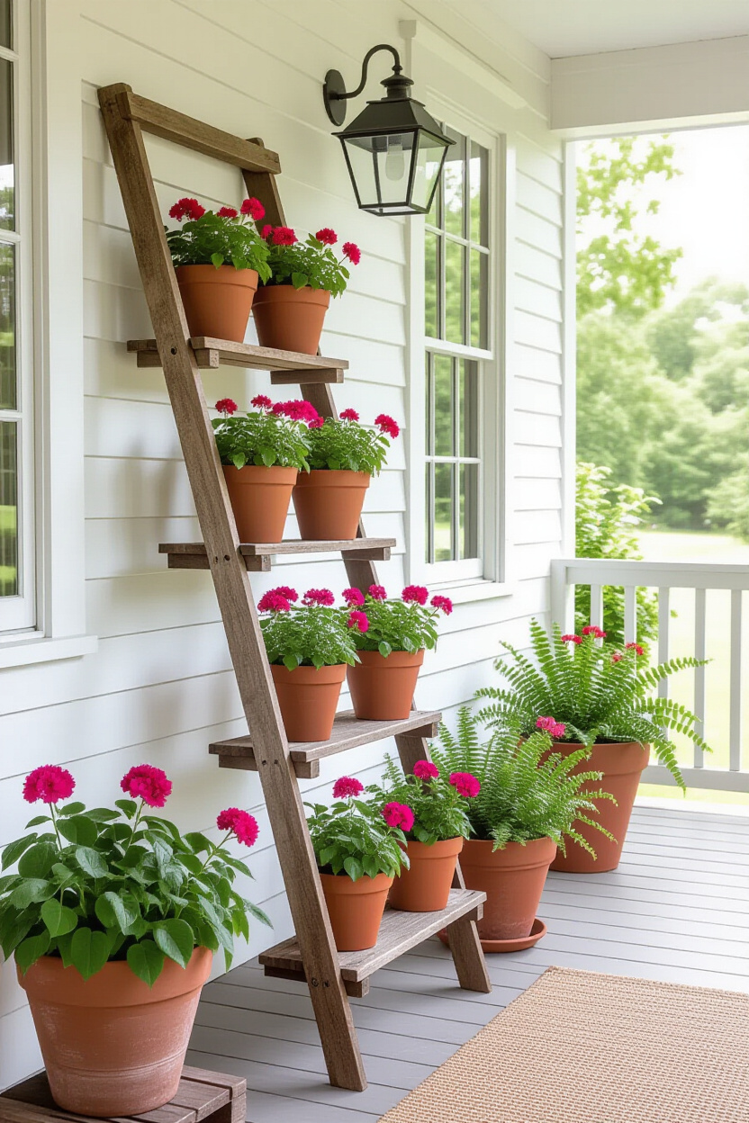 Farmhouse Front Porch Decorating for a Rustic Spring Vibe