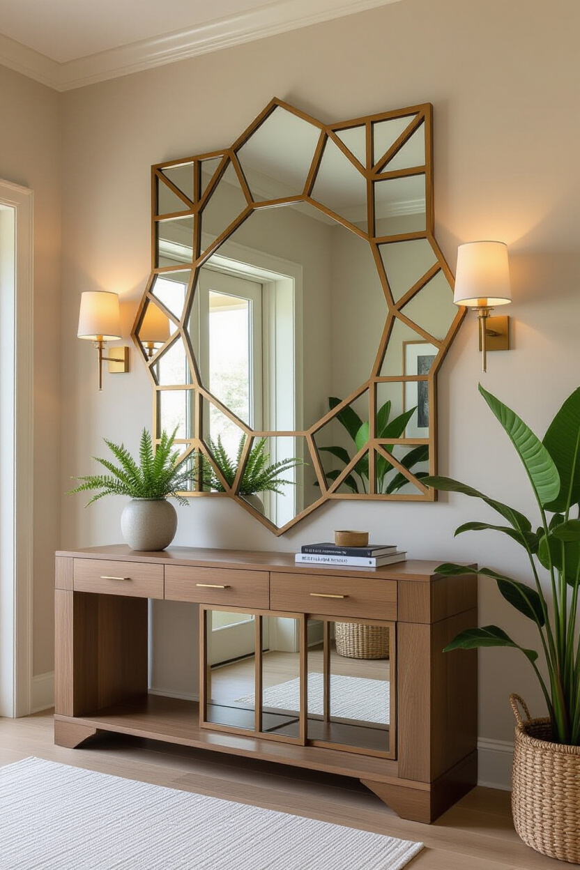 First Impressions Matter: Mirror Design Wall for Your Entryway