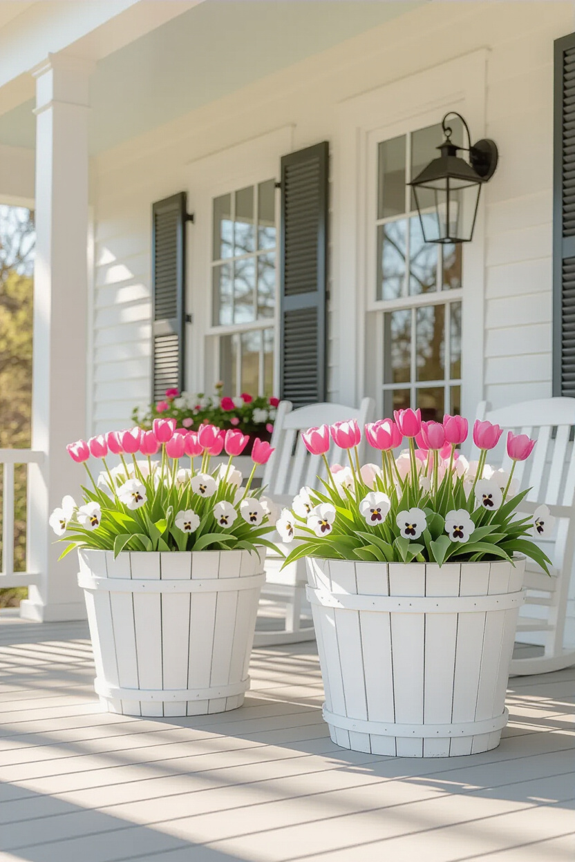 Fresh Spring Planter Ideas for Front Porch Aesthetic
