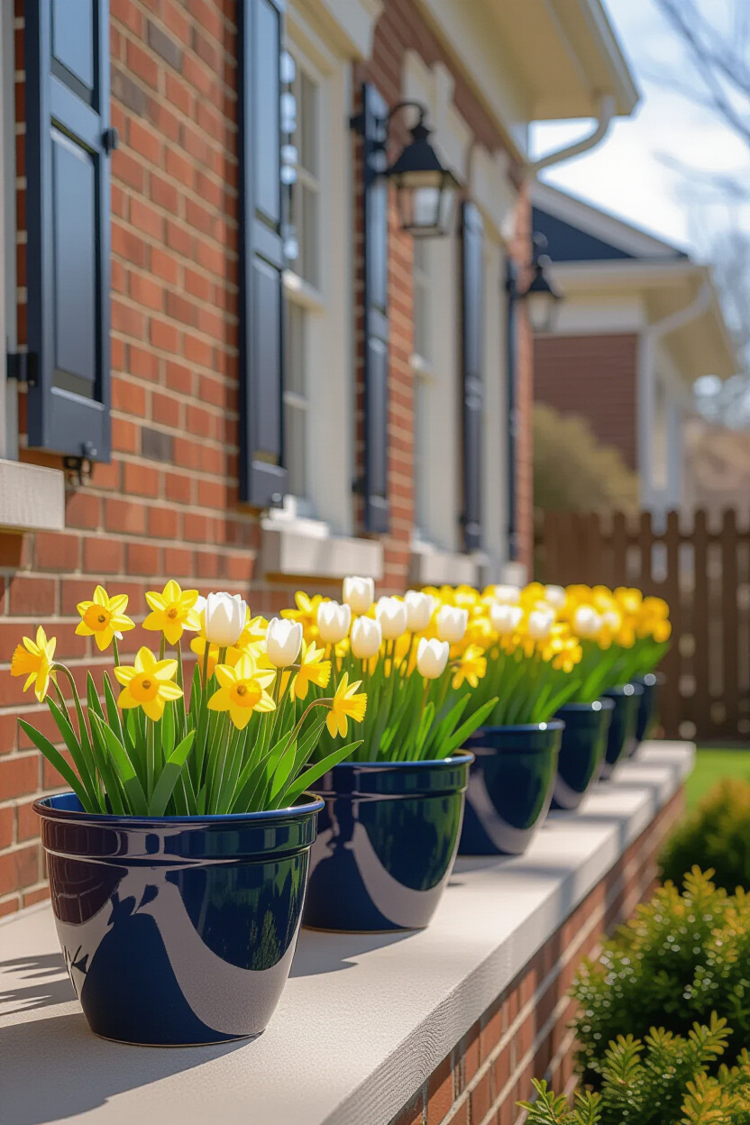 Front Door Flower Pot Ideas Entrance Warmth