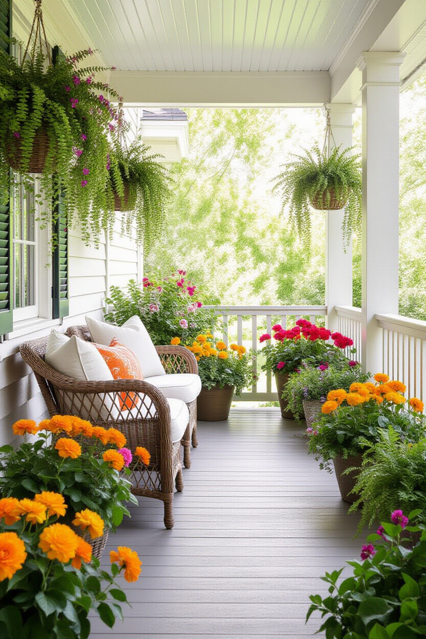 Front Porch Decorating Ideas for Spring and Summer