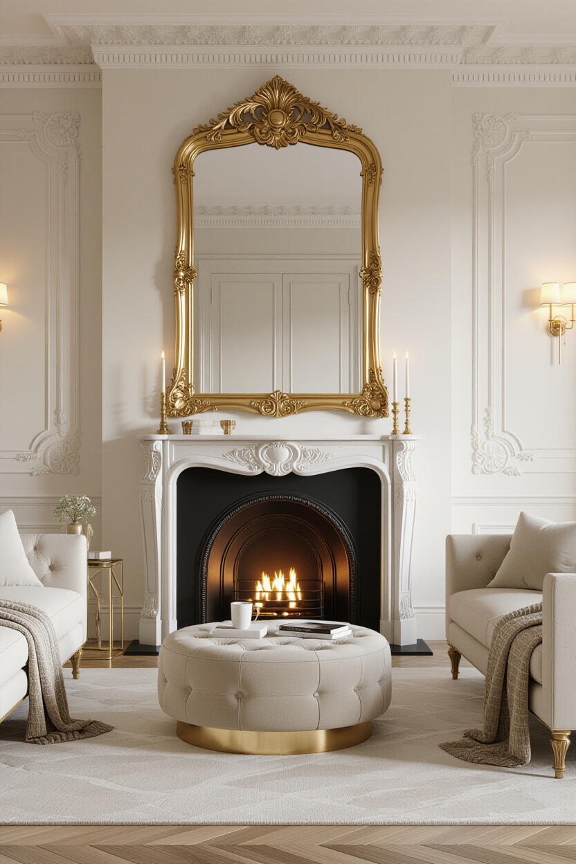 Gold Mirror Wall Decor Living Room: A Touch of Luxe