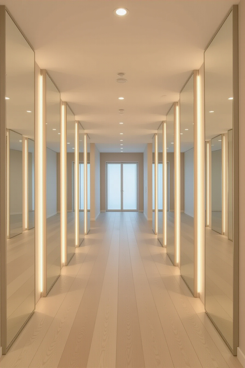 Hallway Mirror Decor to Brighten Narrow Transitions