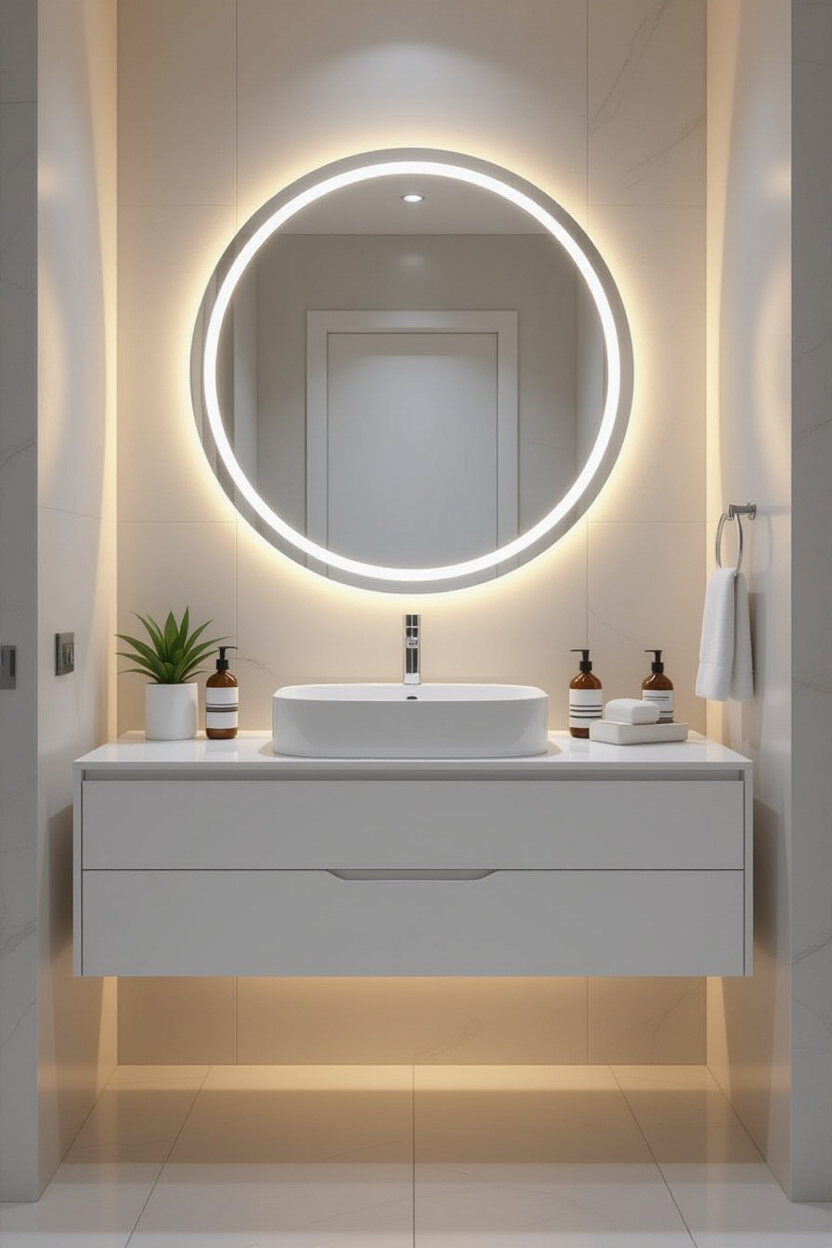 LED Circle Mirror Options for Bright, Functional Spaces