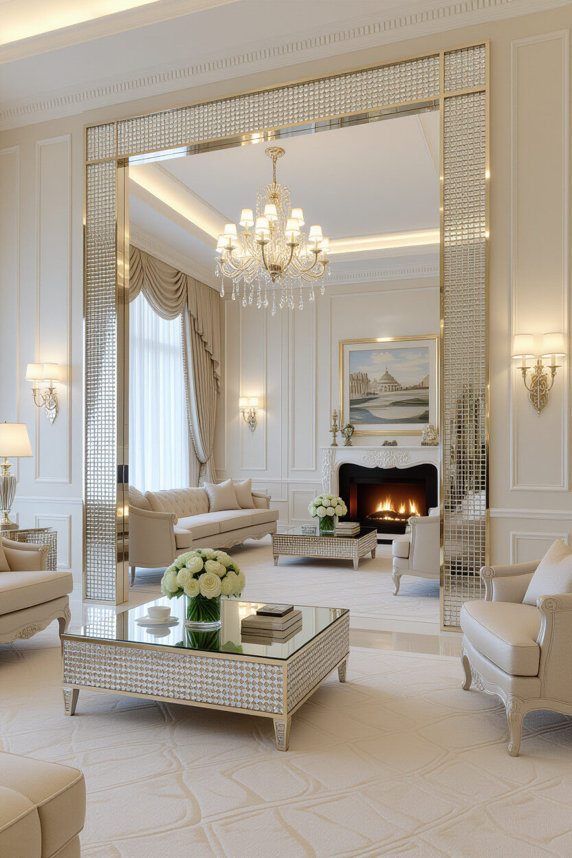 Luxury Living Room Mirrors: A Touch of Opulence for Your Space