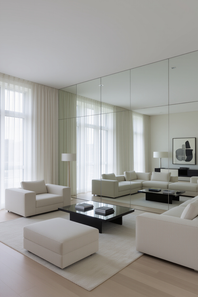 Maximizing Your Living Space with a Full Mirror Wall