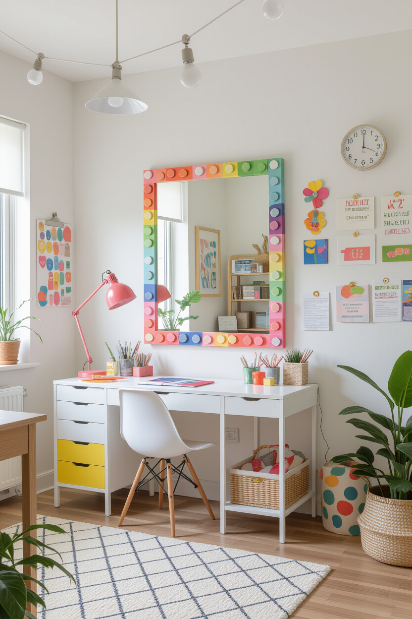 Mirror Decorating Ideas Diy Frames with Clay and Paint