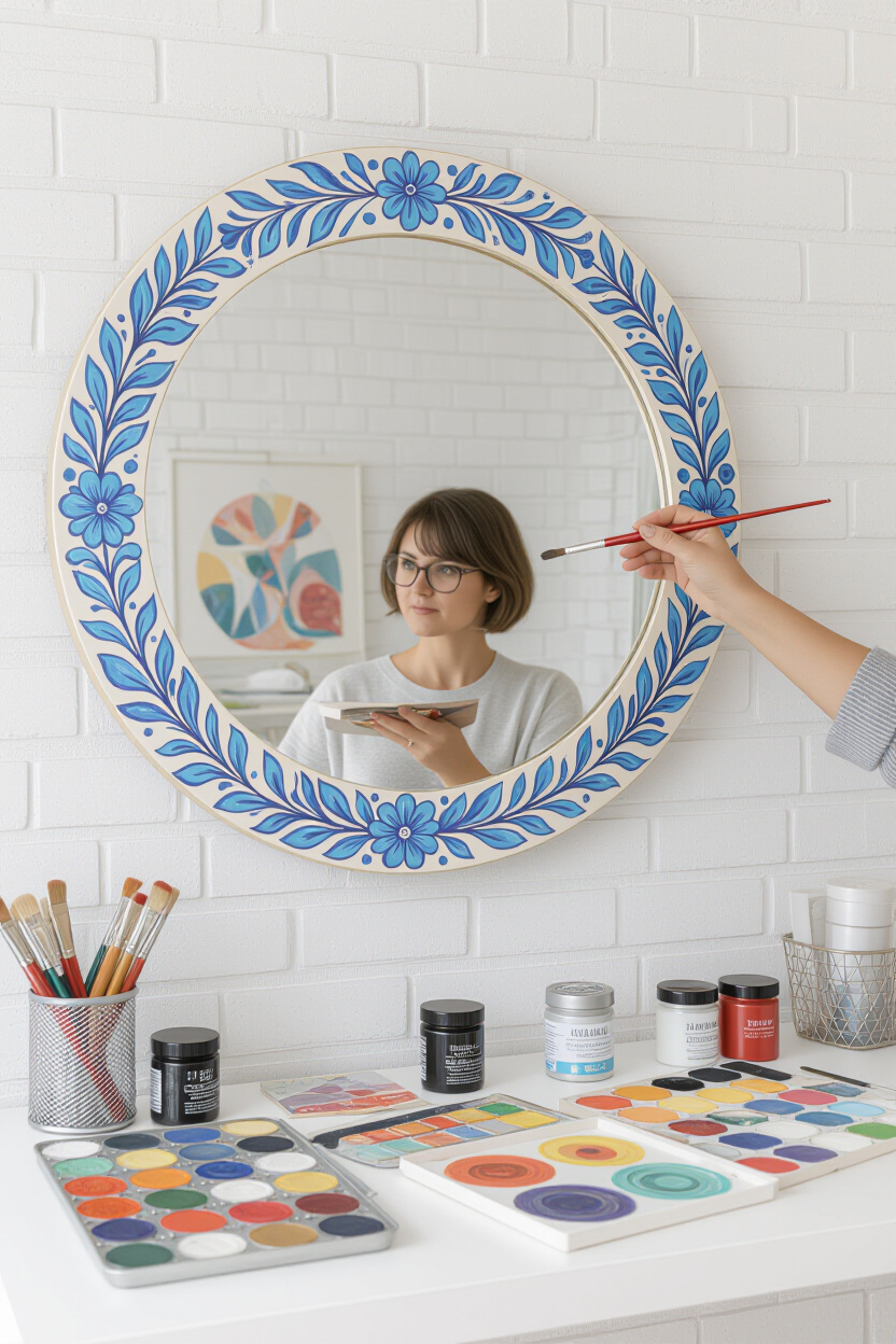 Mirror Frame Painting Ideas: Aesthetic Customization