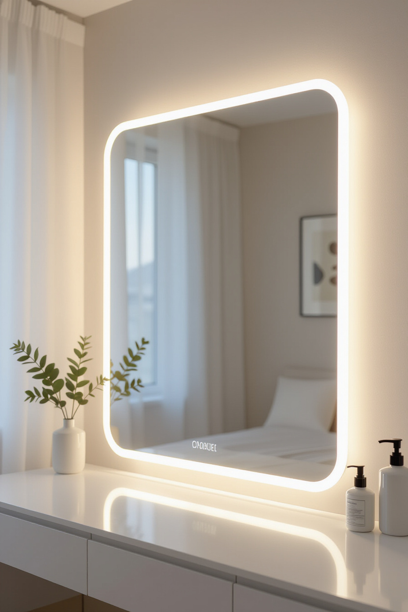 Modern LED Mirror Vibe for Your Vanity Space