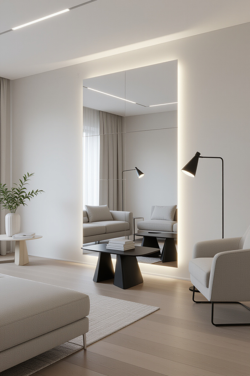 Modern Mirror Wall Decor for a Sleek Interior Look