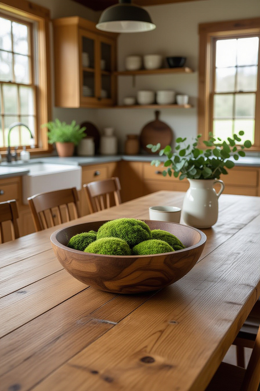 Rustic Spring Table Centerpieces Dough Bowl Style