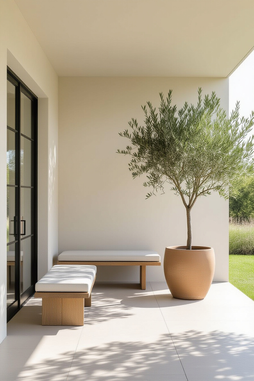 Simple Front Porch Decor for a Minimalist Space Design