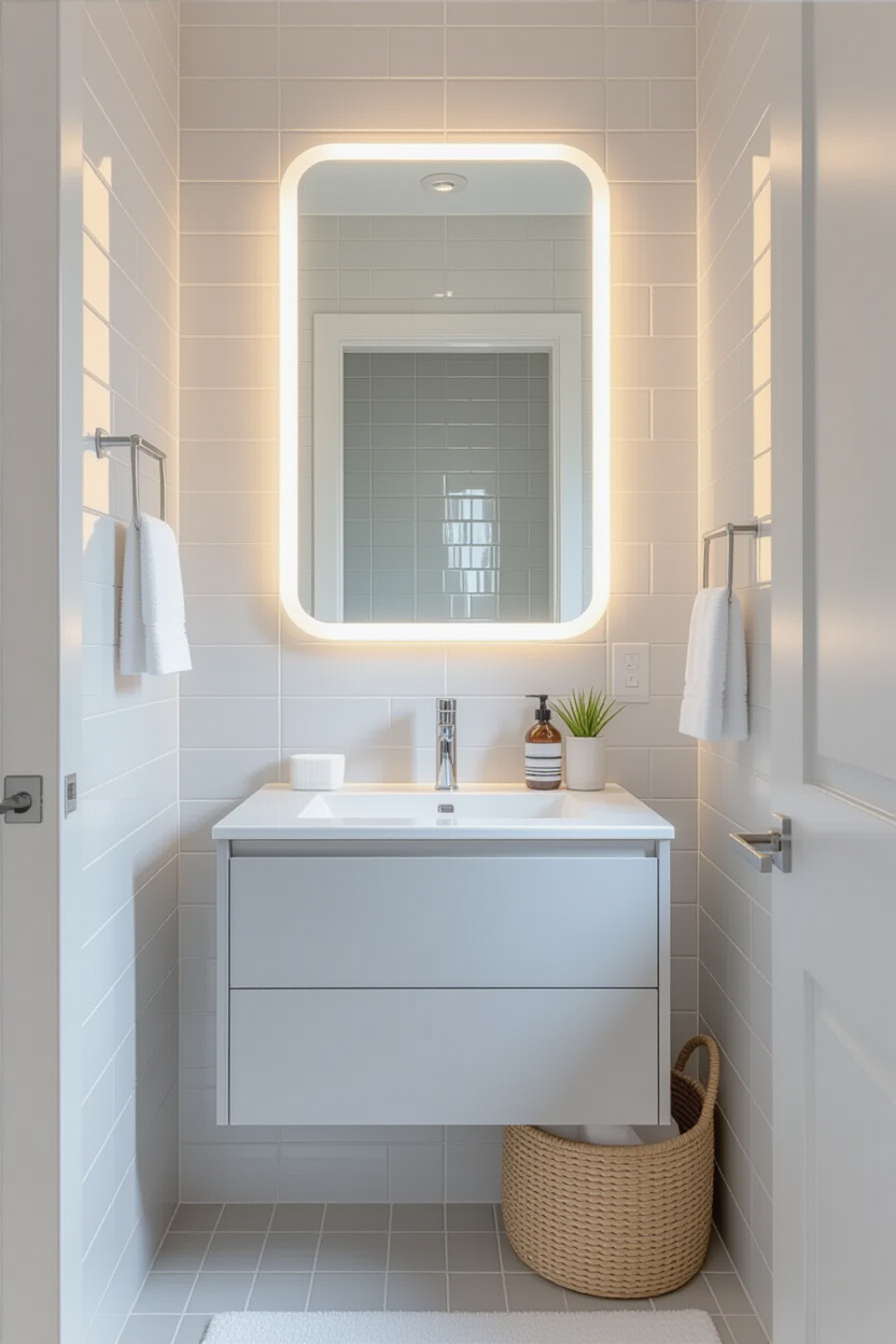 Small Bathroom Vanity Mirror Ideas for Compact Interiors