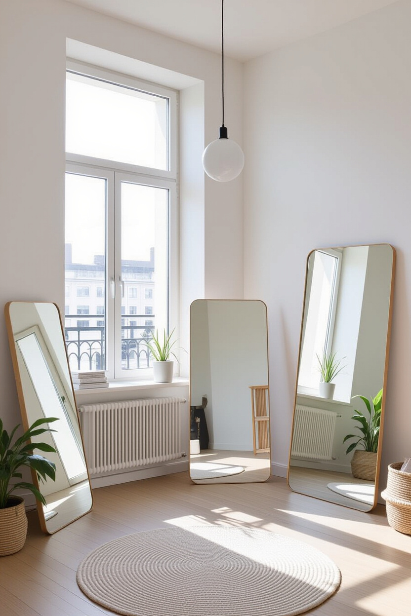 Small Mirror Wall Decor Ideas for Apartment Living