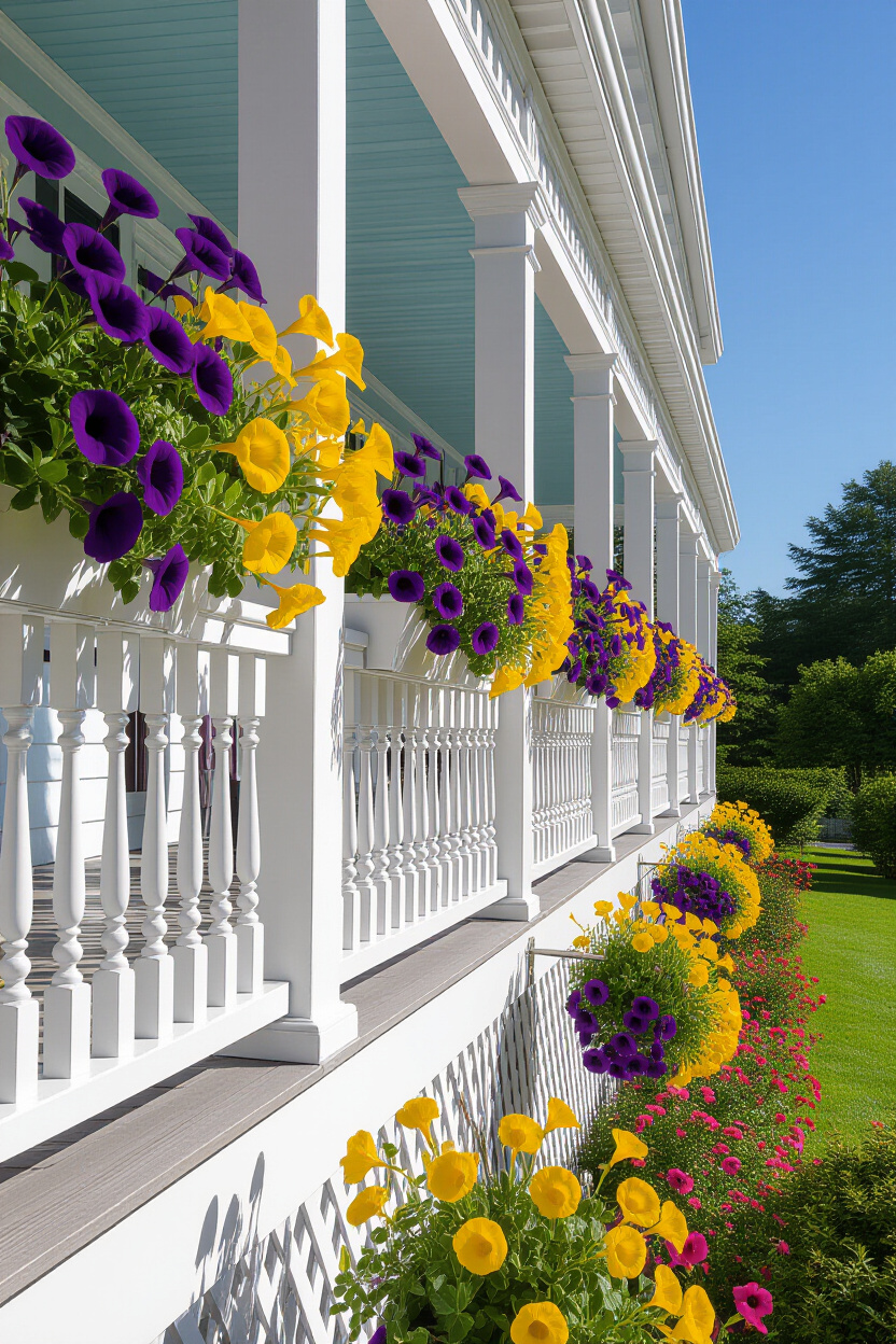 Spring Flower Pots Porches for a Colorful Outside Look