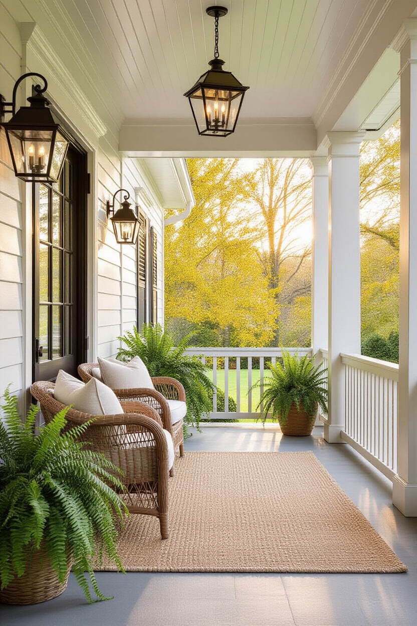 Spring Front Porch Decor Entrance Styling