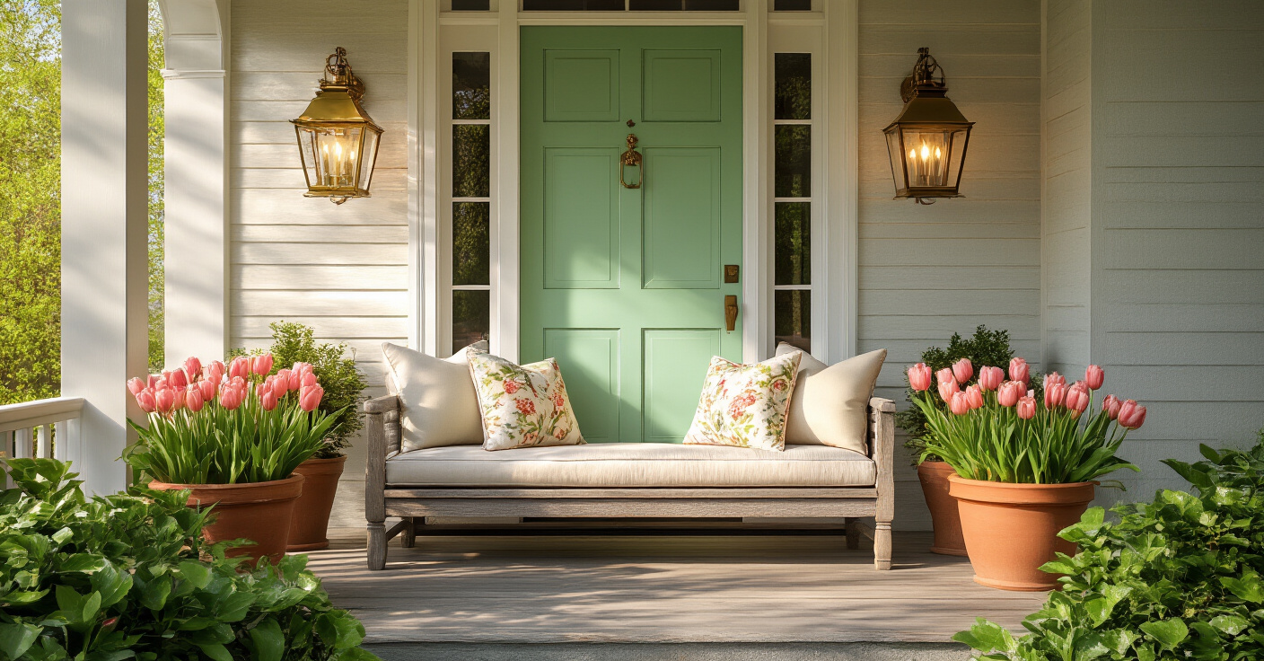 29 Cozy Spring Front Porch Decor Ideas