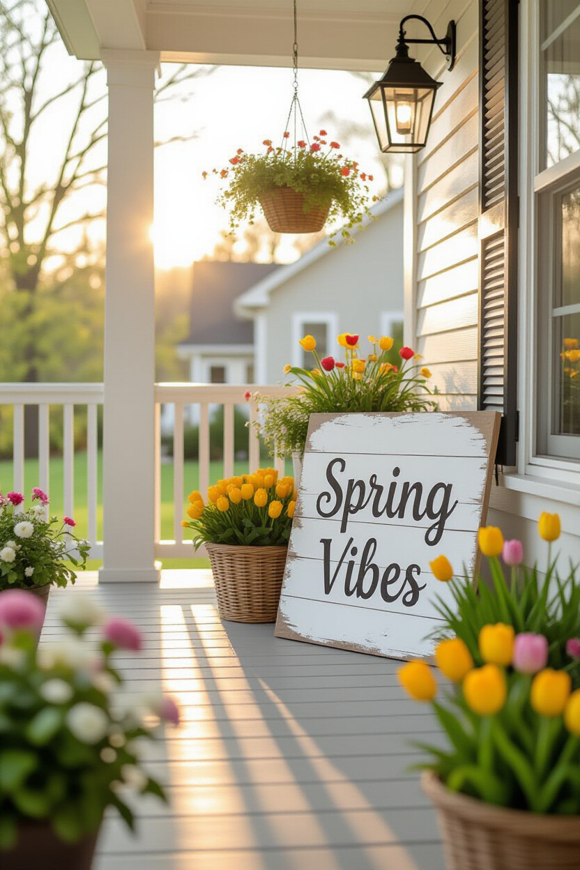 Spring Porch Signs DIY and Ready-Made Options