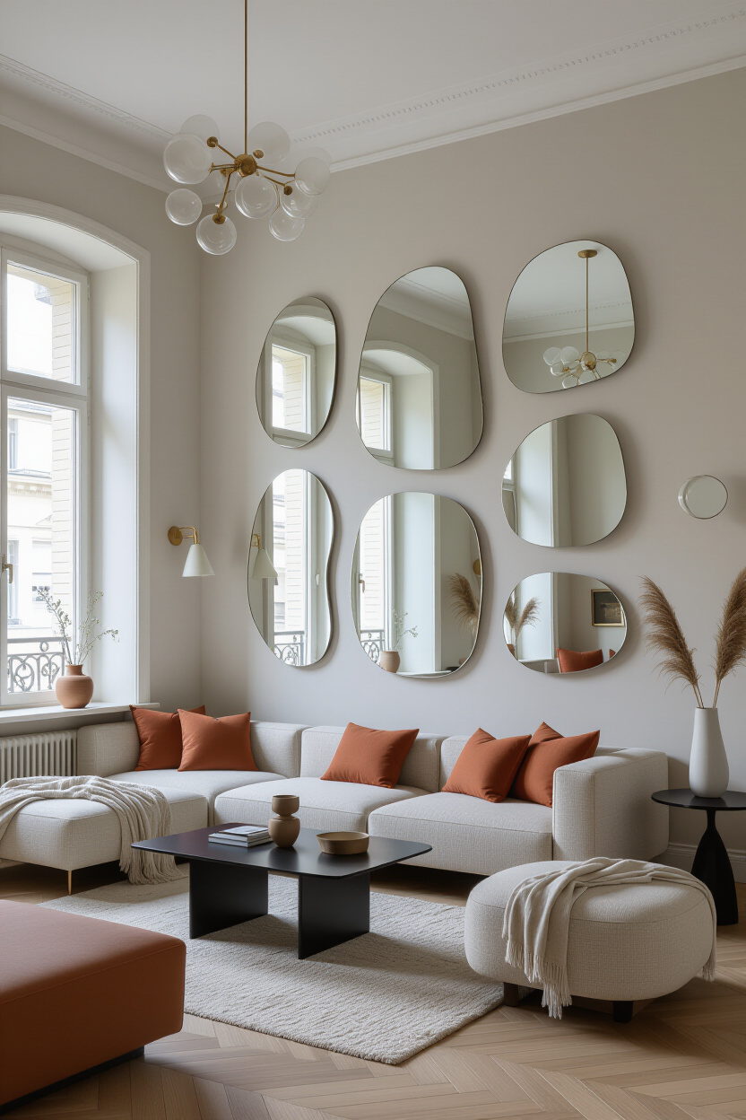 The Aesthetic Appeal of Modern Living Room Mirrors